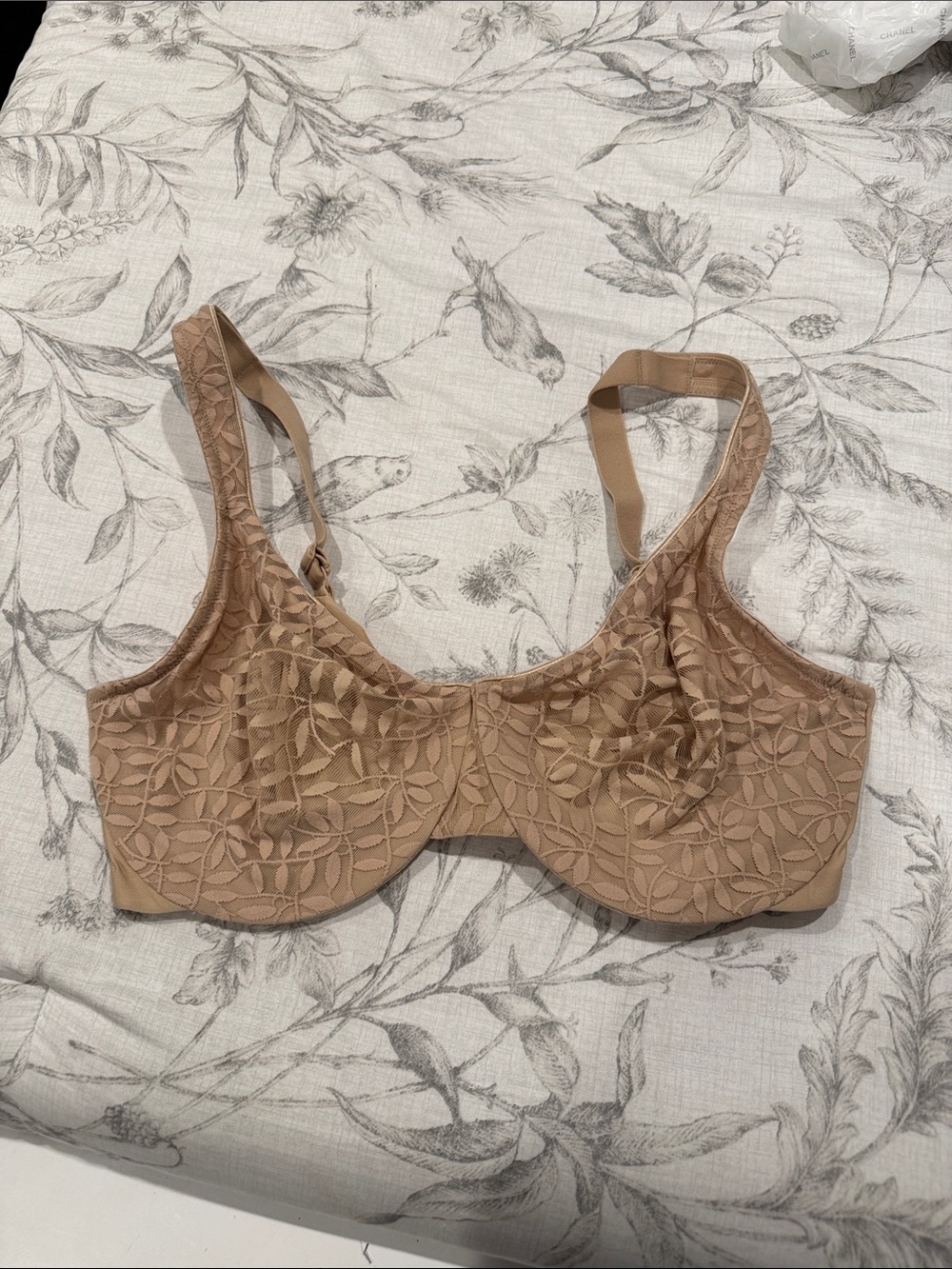 Olga Tan Lace Underwire Bra